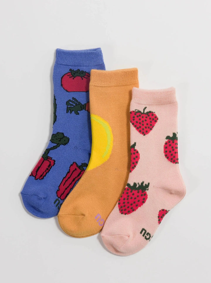 Kids Crew Socks - Set of 3