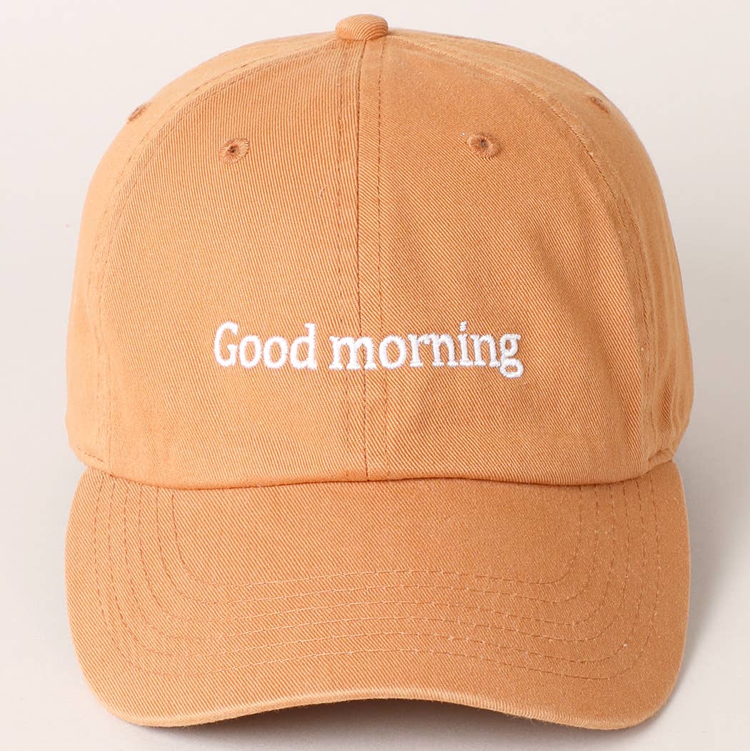 Good Morning Baseball Cap