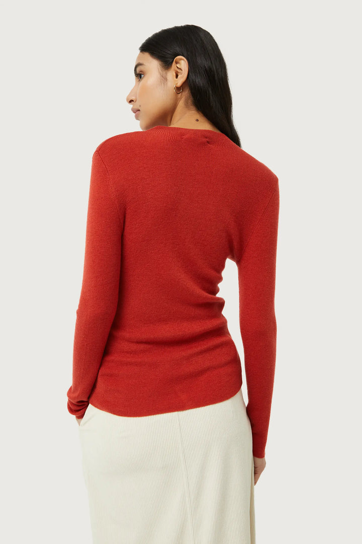 Perkins Collar Knit Top