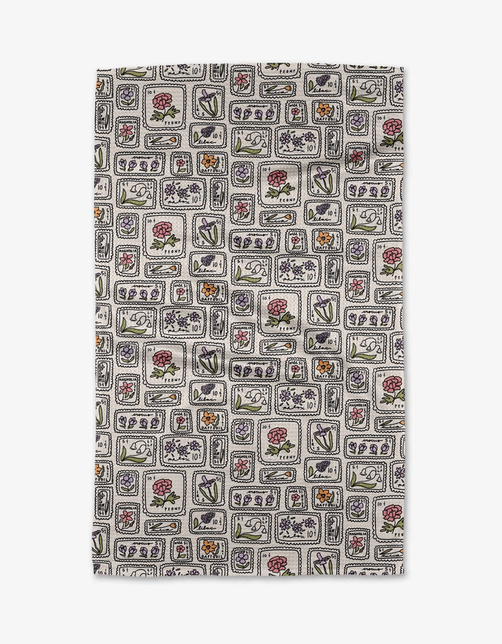 Geometry Recycled Kitchen Tea Towel